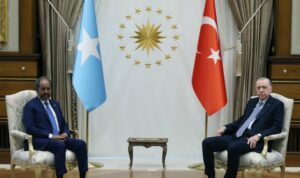 Cumhurbaşkanı Erdoğan, Somali Cumhurbaşkanı Mahmud ile bir araya geldi