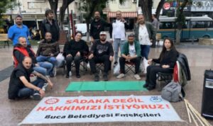 Buca Belediyesi’nde çalışan işçilerden oturma eylemi – Gündem