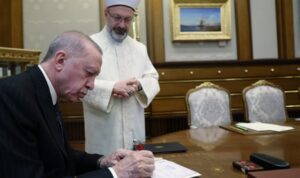 Cumhurbaşkanı Erdoğan, Türkiye Diyanet Vakfına kurban bağışı yaptı