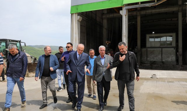 Düzce Belediye Başkanı Özlü, incelemeler yaptı